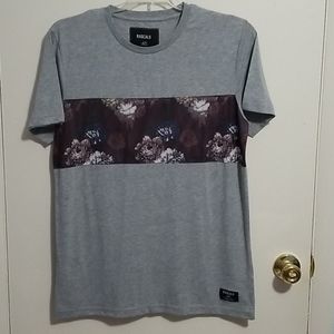 Rascals L Gray And Moron Flower Mesh Shirt